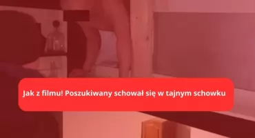 UKRYŁ SIĘ POD SUFITEM! Policja i tak go znalazła