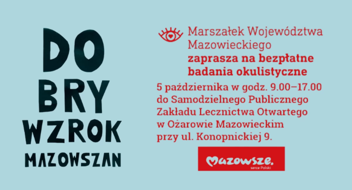 Darmowe badania okulistyczne w Ożarowie Mazowieckim
