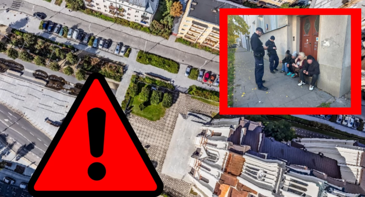 Bród, fekalia i alkohol na Placu Szembeka. Władze i służby bezradne?