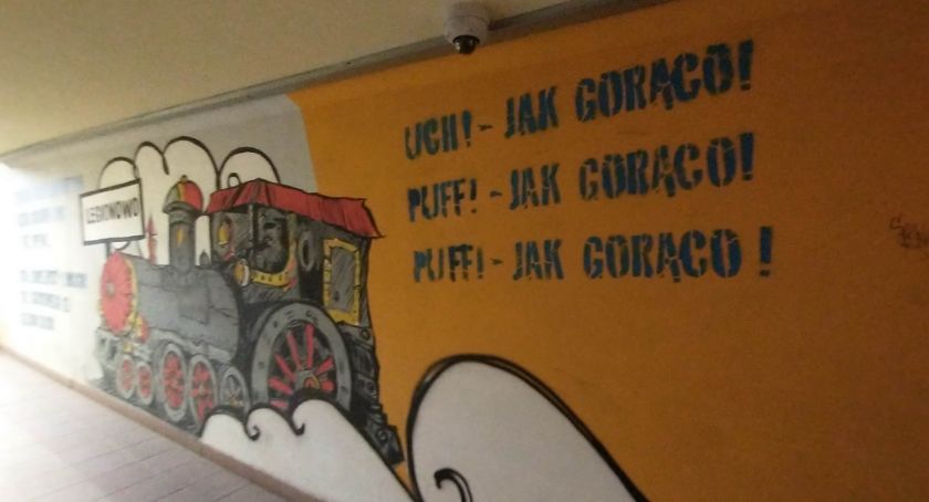Mural Lokomotywa Tuwima...