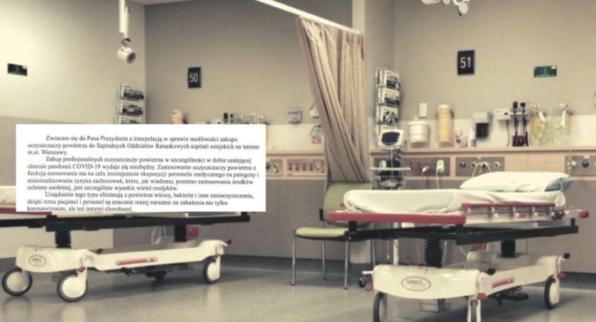 Szpitale w Warszawie potrzebują powietrza