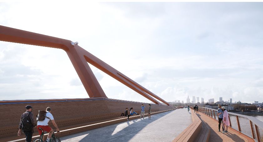 Warszawa most dla pieszych
