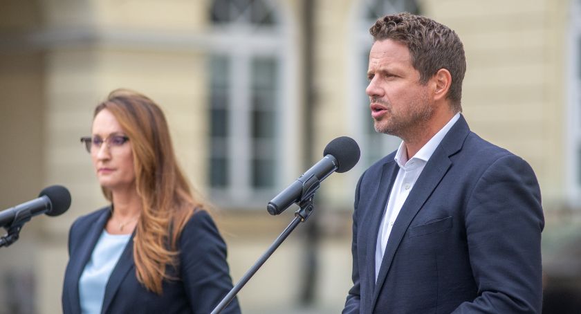 Rafał Trzaskowski i Renata Kaznowska