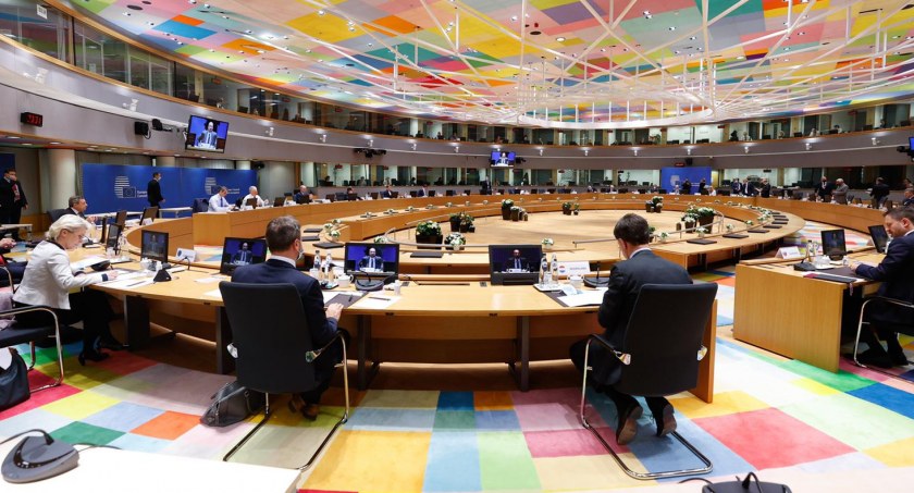 Na zdjęciu narada szefów państw europejskiej wspólnoty