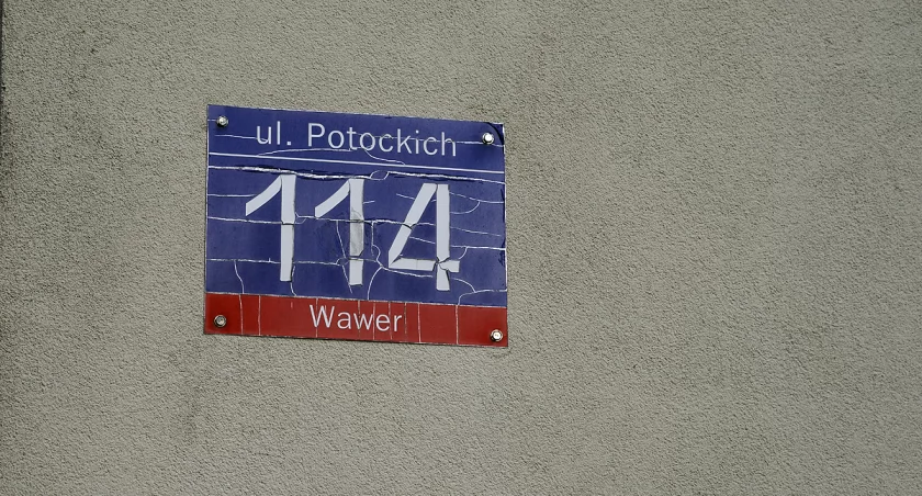 zdjęcie tablica adresowa 