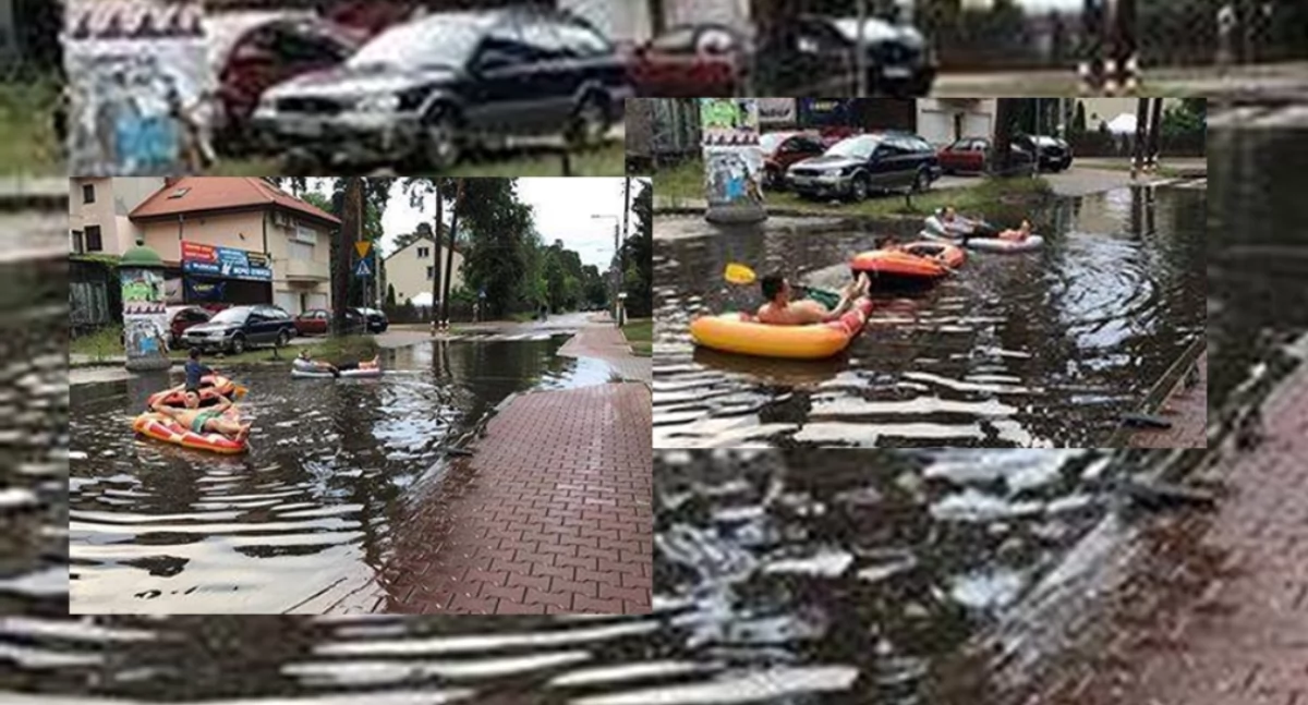 Ostrzeżenie pogoda, Miejskie sporty wodne prekursorzy nowej dyscypliny Mazowszu - zdjęcie, fotografia