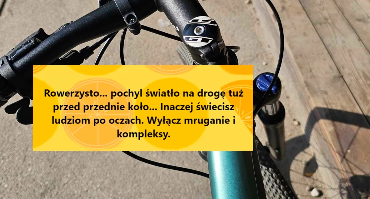 Rower, Rowerzysto włącz myślenie… - zdjęcie, fotografia