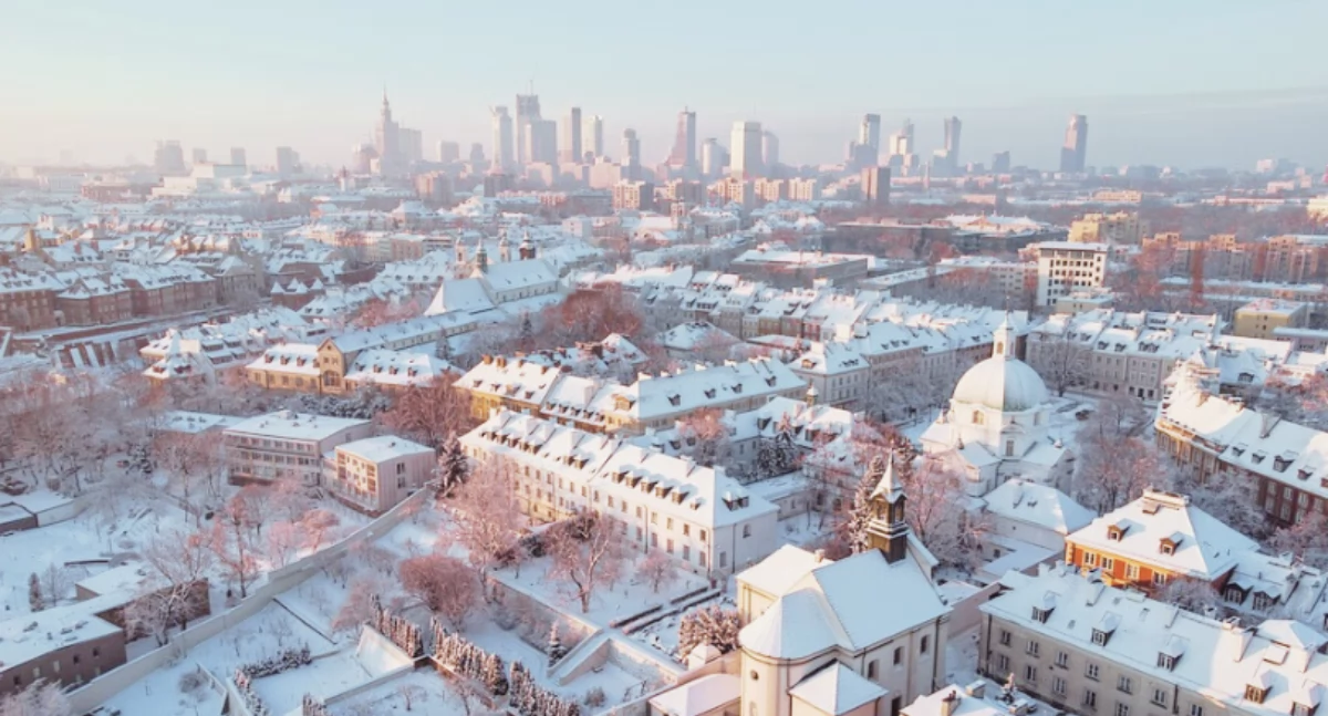 Ostrzeżenie pogoda, Kiedy spadnie pierwszy śnieg Warszawie - zdjęcie, fotografia