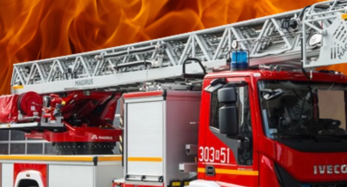 Pożary, Zabójcze zwarcie Pożar apartamentowcu Złotej - zdjęcie, fotografia