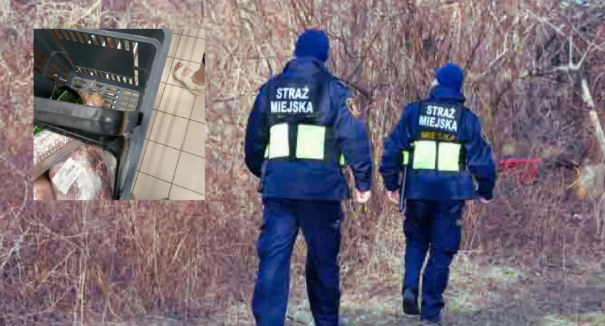Kradzieże i Rozboje, najadł Strażnicy miejscy kontra drobny złodziejaszek - zdjęcie, fotografia
