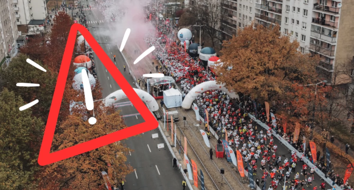 Biegi - maratony, Niepodległości Warszawie największym całym kraju! - zdjęcie, fotografia