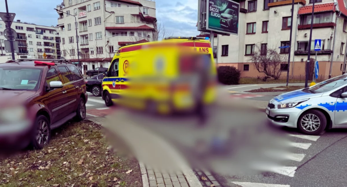 Wypadki, Wypadek Szczęśliwickiej - zdjęcie, fotografia