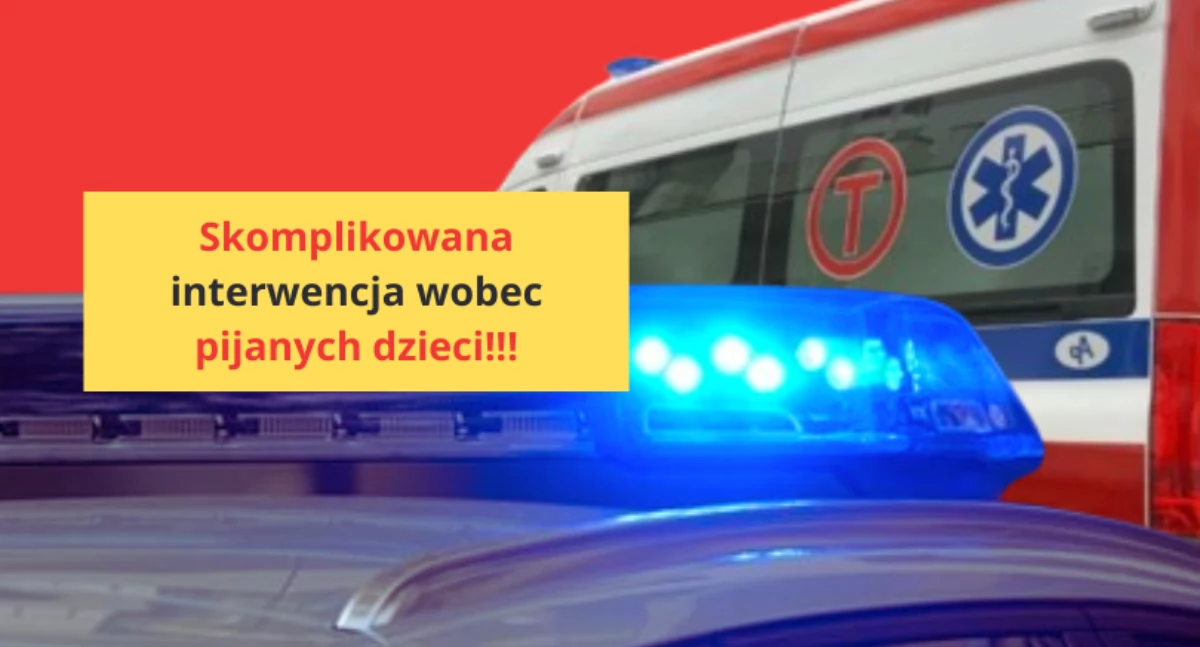 Działania służb, Agresywne dzieci musiały zostać opanowane Akcja Śródmieściu - zdjęcie, fotografia