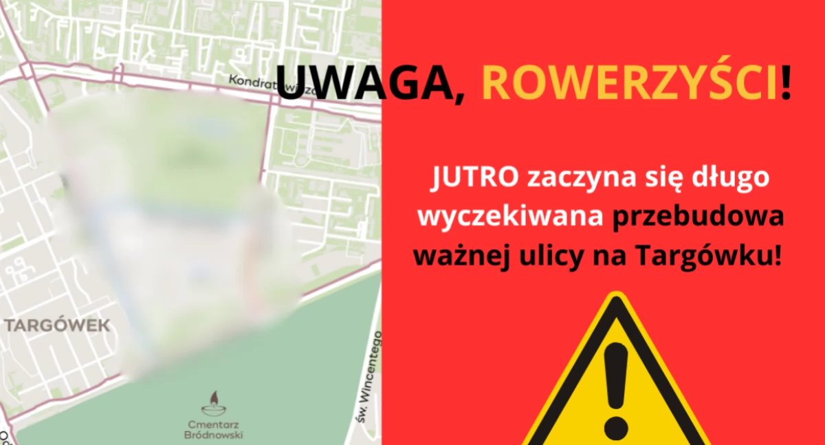 Ulice – place , UWAGA przebudują ważną ulicę Targówku! Będą zmiany utrudnienia - zdjęcie, fotografia
