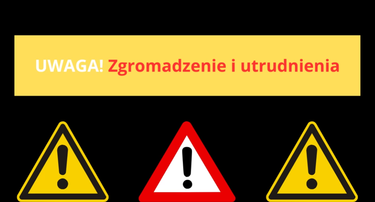 Protesty i manifestacje, Kolejne zgromadzenie Śródmieściu Utrudnienia sparaliżują autobusy - zdjęcie, fotografia