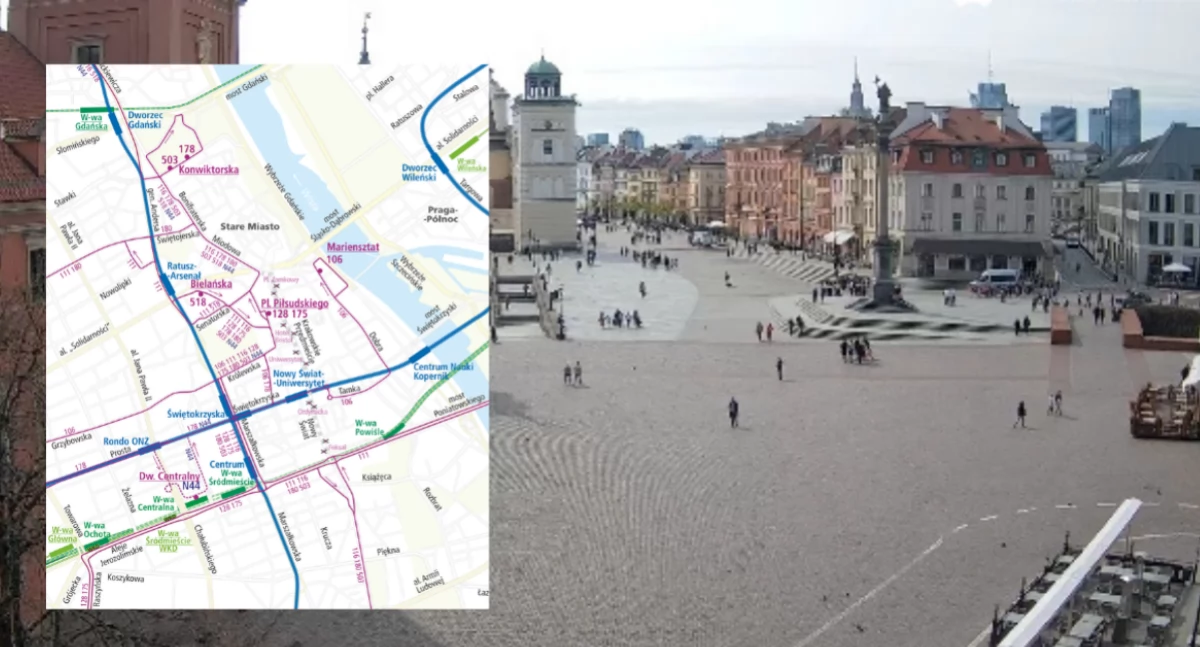 Transport publiczny, Zamknięcia Trakcie Królewskim Wielkanocne zmiany utrudnienia - zdjęcie, fotografia