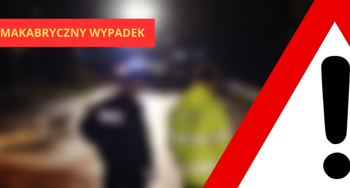 Wypadki, Makabryczny wypadek trasie stało - zdjęcie, fotografia