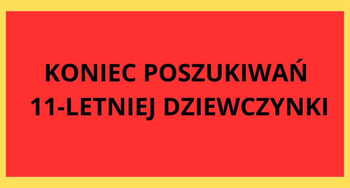 Działania służb, Wczoraj zaginęła dzisiaj znalazła Child Alert odwołany - zdjęcie, fotografia