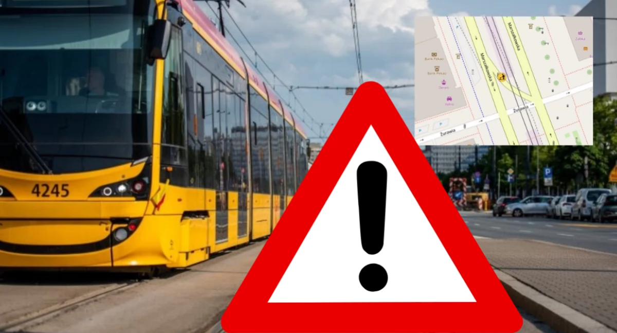 Ulice – place , Rusza przebudowa trasy tramwajowej Marszałkowskiej - zdjęcie, fotografia