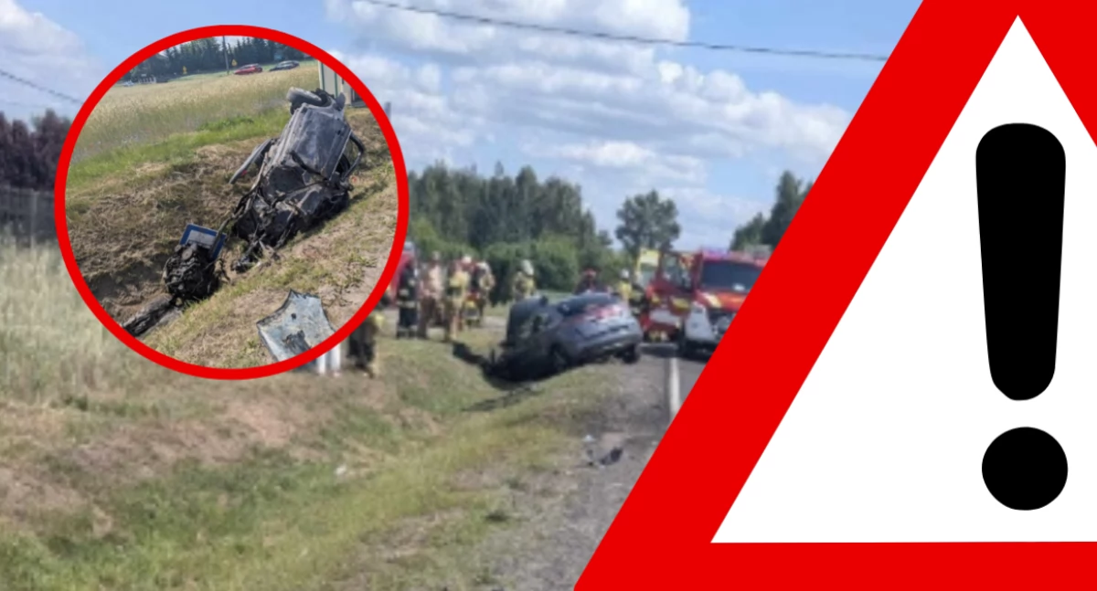 Wypadki, Masakra drodze Śmiertelny wypadek Budach - zdjęcie, fotografia