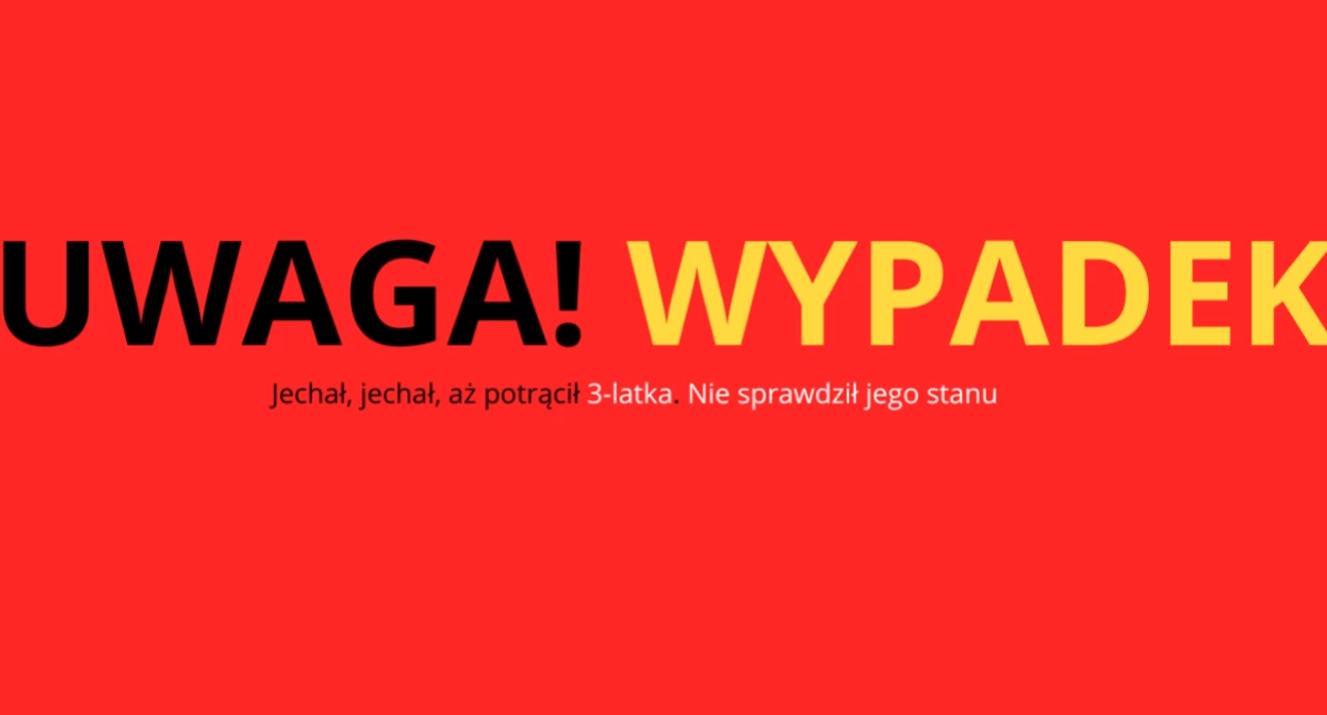 Wypadki, Oburzający wypadek Żyrardowie Ranny latek - zdjęcie, fotografia