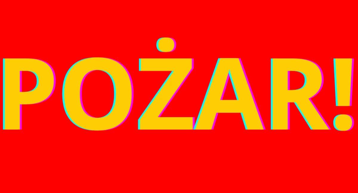 Pożary, POWAŻNY POŻAR blisko zabudowań miejscowości Blizne Łaszczyńskiego - zdjęcie, fotografia
