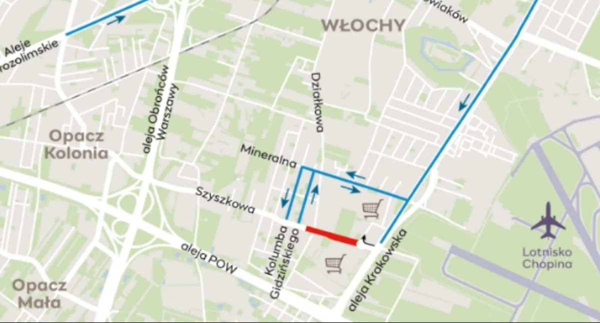 Ulice – place , niedzielny wieczór start remontu kolejnej ulicy razem Włochach - zdjęcie, fotografia