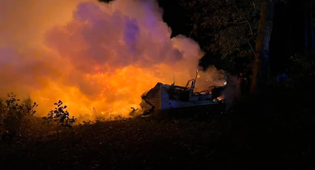 Pożary, Koszmar domku holenderskim - zdjęcie, fotografia
