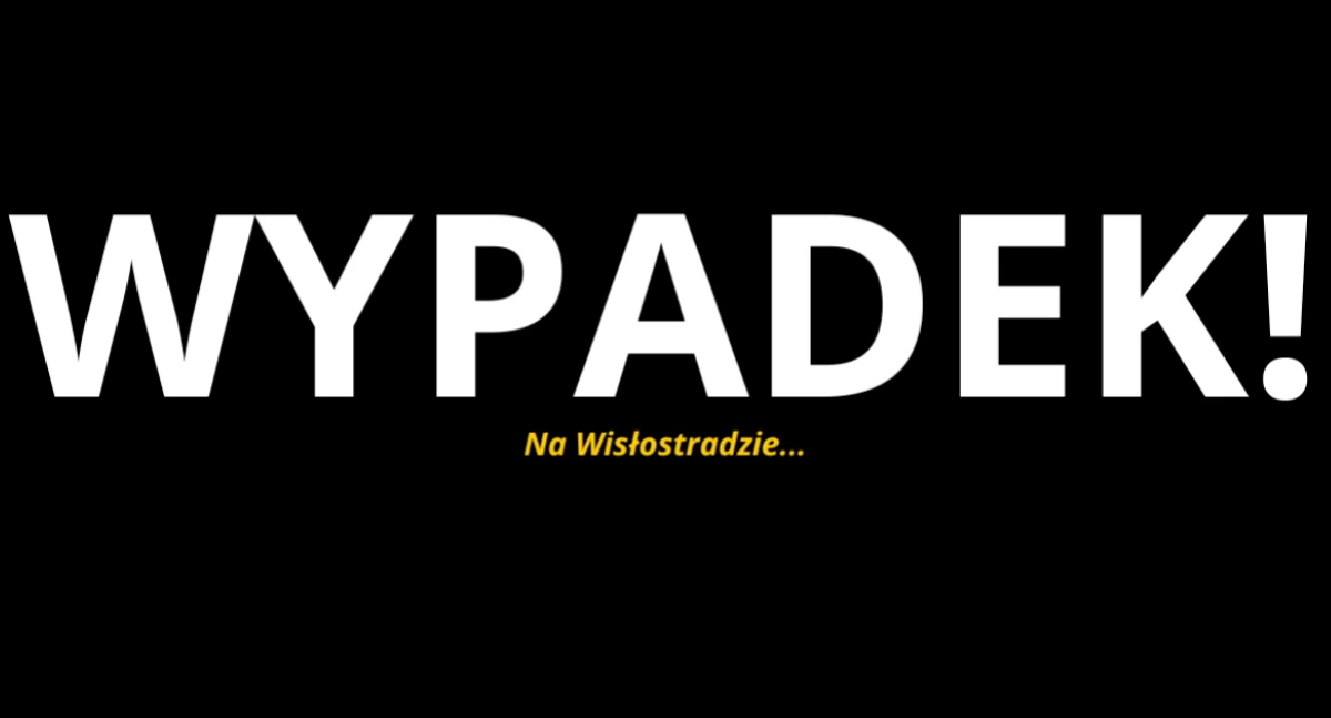 Wypadki, Poważne ZDARZENIE Wisłostradzie winny - zdjęcie, fotografia