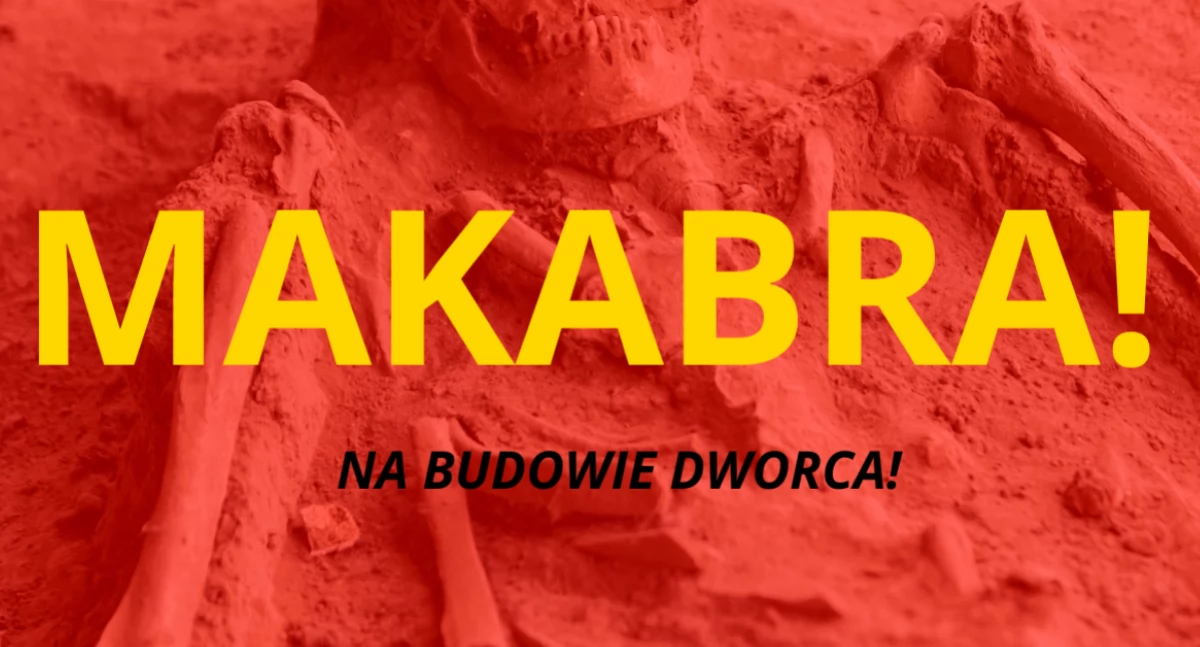 Działania służb, Makabryczne odkrycie Ochocie Szczątki budowie tramwaju - zdjęcie, fotografia