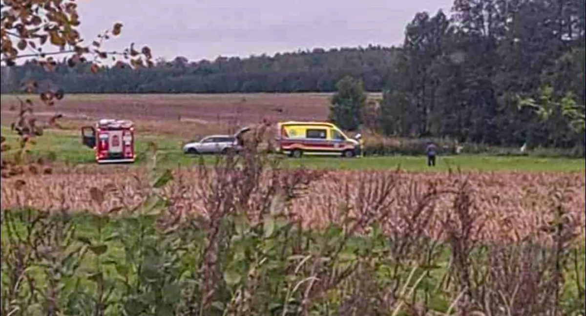 Wypadki, Tragiczny niedzielny poranek miejscowości Dębe! - zdjęcie, fotografia