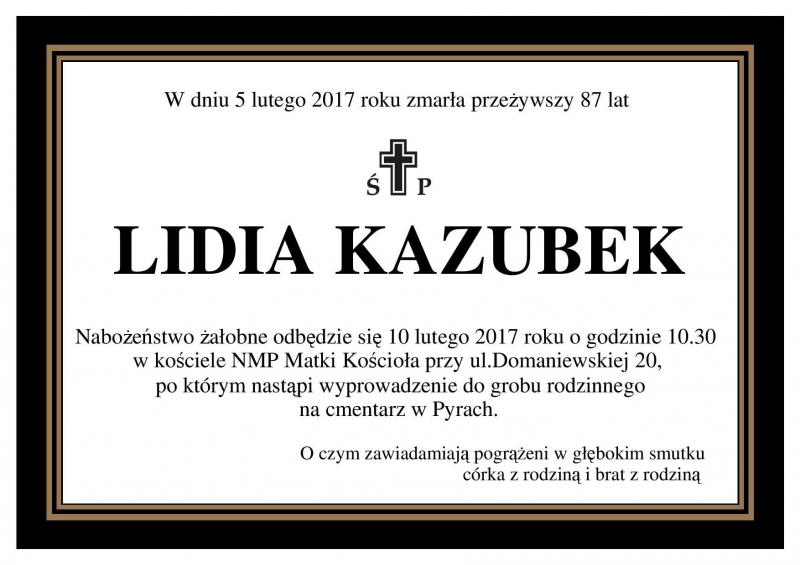 Lidia Kazubek