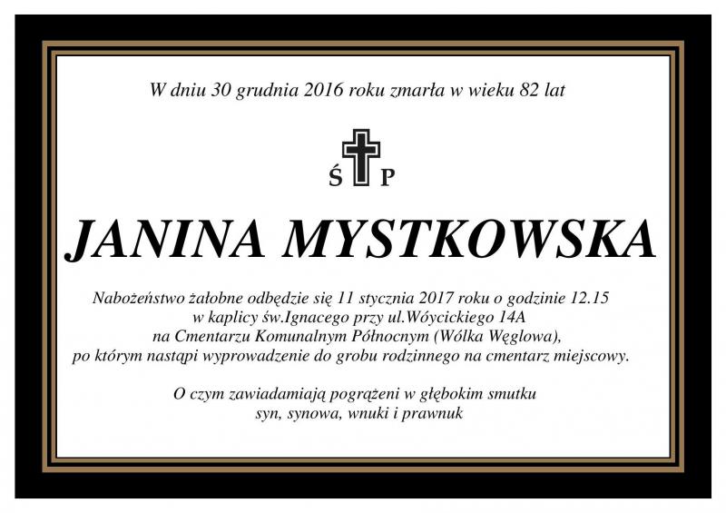 Janina Mystkowska