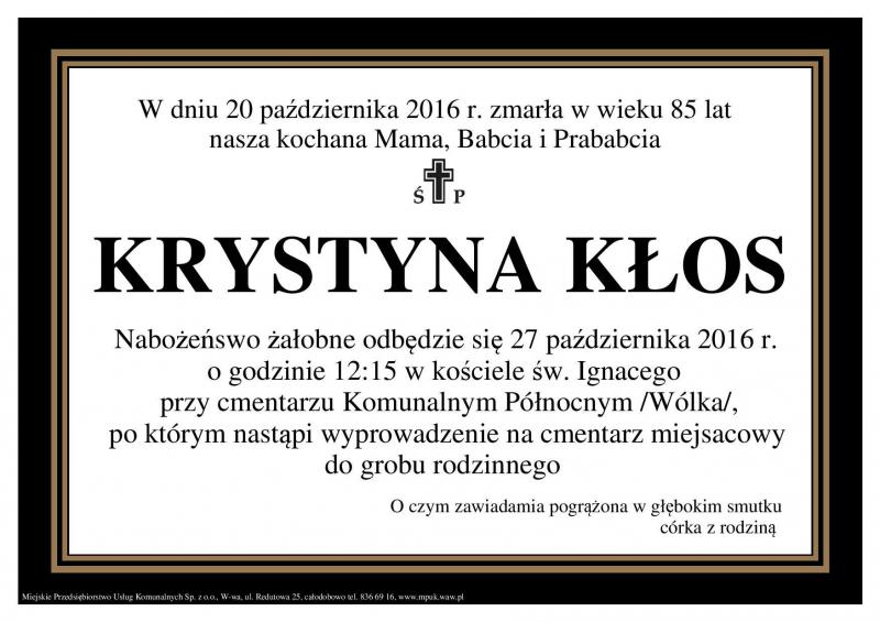Krystyna Kłos