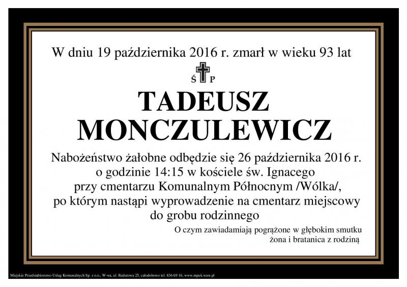 Tadeusz Monczulewicz