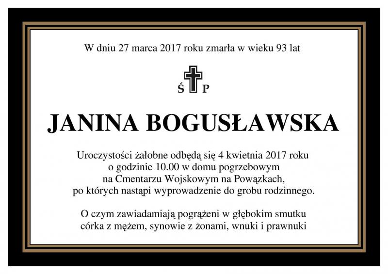 Janina Bogusławska