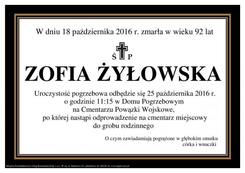 Zofia Żyłowska