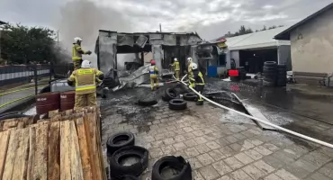 WIELKI pożar WARSZTATU. 