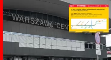 Warszawa Centralna zamknięta. Jak pojadą pociągi S3?
