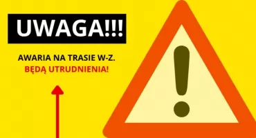 Pilne! AWARYJNA NAPRAWA NA TRASIE W-Z. WTP o zmianach