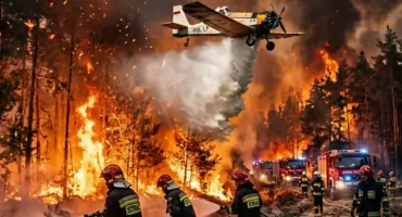 Ogień w sercu lasu. Dramatyczna akcja strażaków pod Słupnem