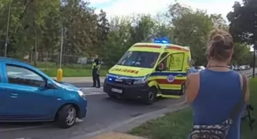 WYPADEK ROWERZYSTY na Pradze-Północ. 