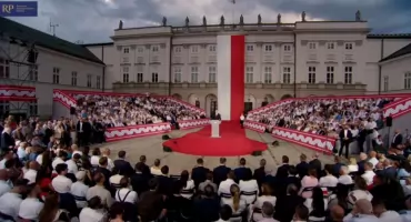 Rocznica zaprzysiężenia Karola Nawrockiego. Tak wyglądały wczorajsze obchody