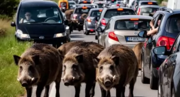 UWAGA: KARAMBOL w Wawrze. DZIKI WTARGNĘŁY NA TRASĘ! 
