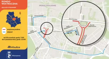 CIĄG DALSZY PRAC na Rondzie Wiatraczna! DUŻE ZMIANY przed nami